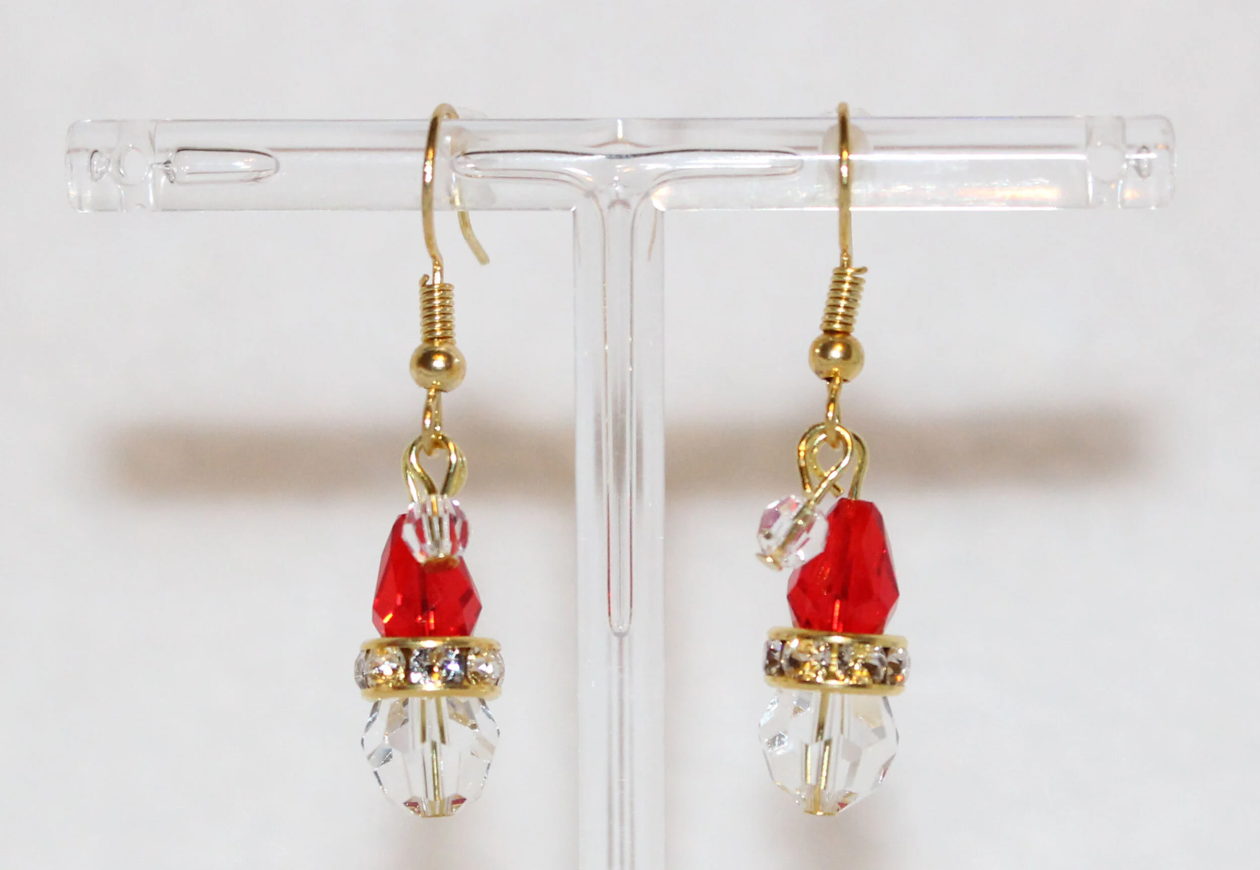 Swarovski Crystal Santa Hat Earrings Fun Endeavors Tie Dye Lab